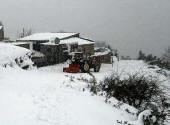 Spazzaneve in contrada Macchione